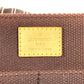 LOUIS VUITTON M80661 Antigua Besace PM Besace PM Bag Diagonal Flap Shoulder Bag Canvas Unisex Brown
