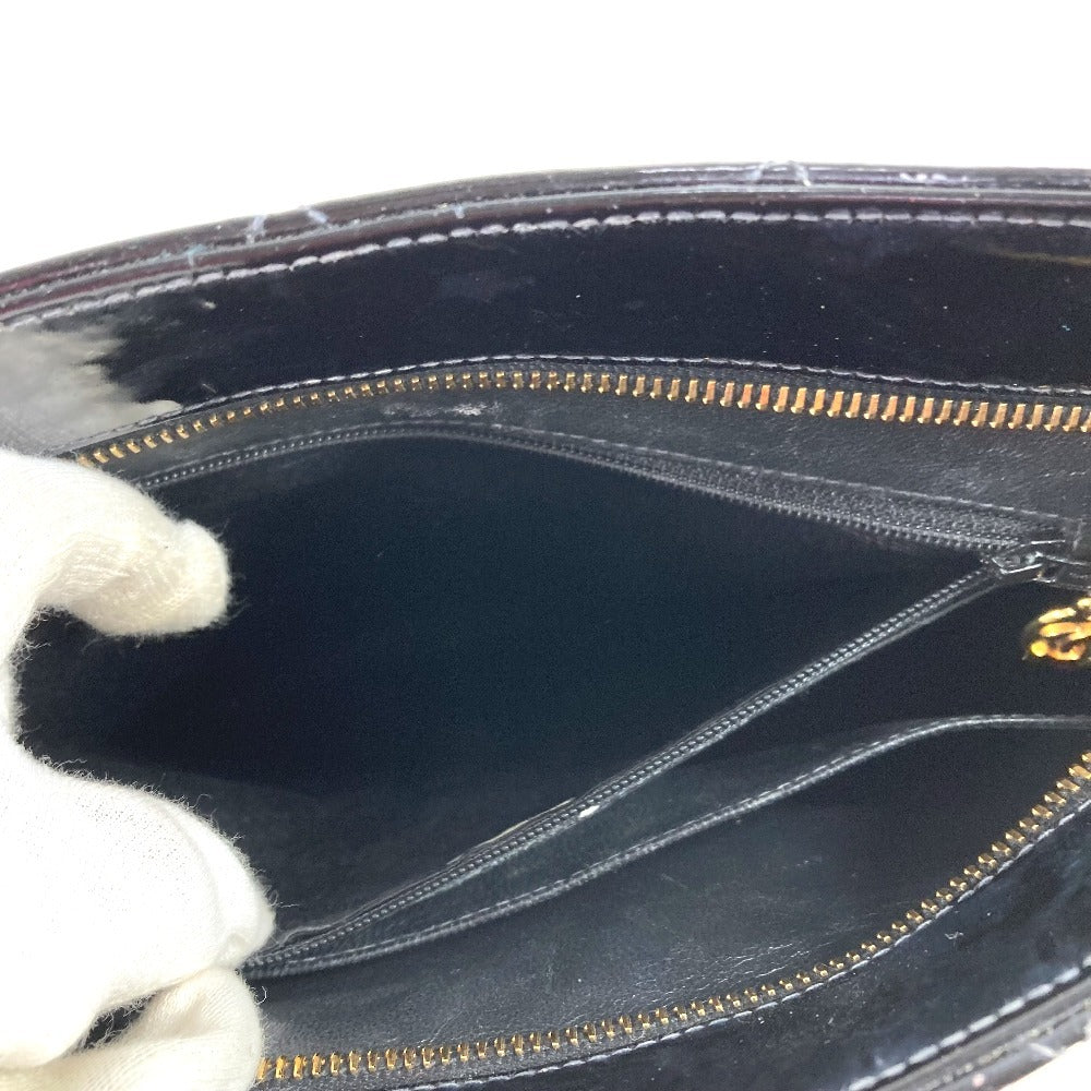 CHANEL A01804 CC ココマーク ロゴ 復刻トート ハンドバック カバン ショルダーバッグ 肩掛け トートバッグ エナメル レディース ブラック