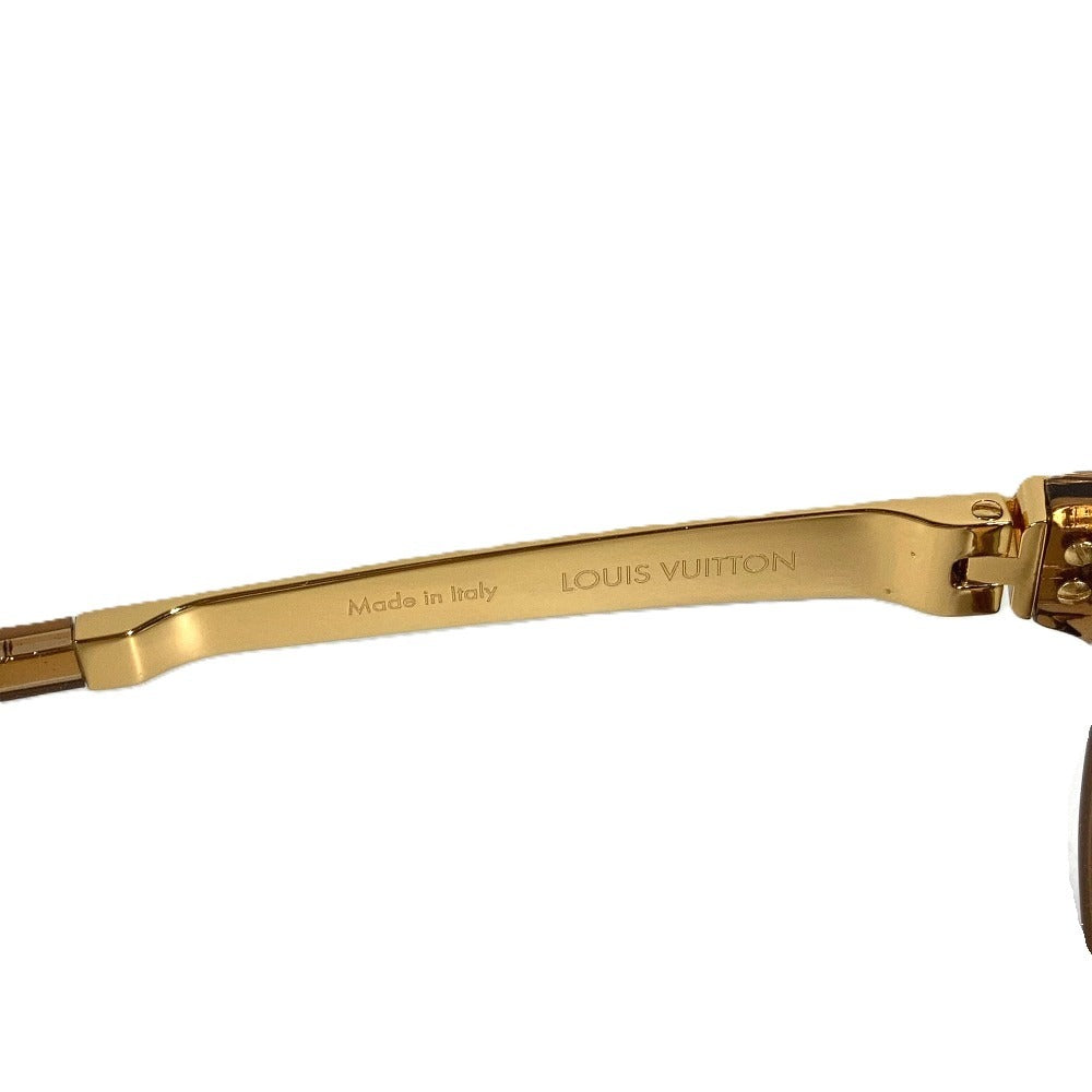 LOUIS VUITTON Z0487E Petit Suppçon Cat Eye Glasses Eyewear Spectacles Sunglasses Metal Unisex Gold