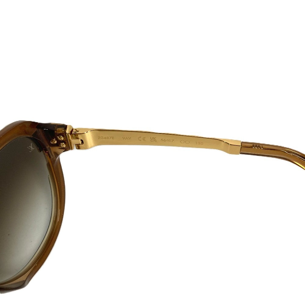 LOUIS VUITTON Z0487E Petit Suppçon Cat Eye Glasses Eyewear Spectacles Sunglasses Metal Unisex Gold