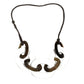 HERMES Logo Accessory Necklace Unisex White