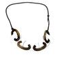 HERMES Logo Accessory Necklace Unisex White