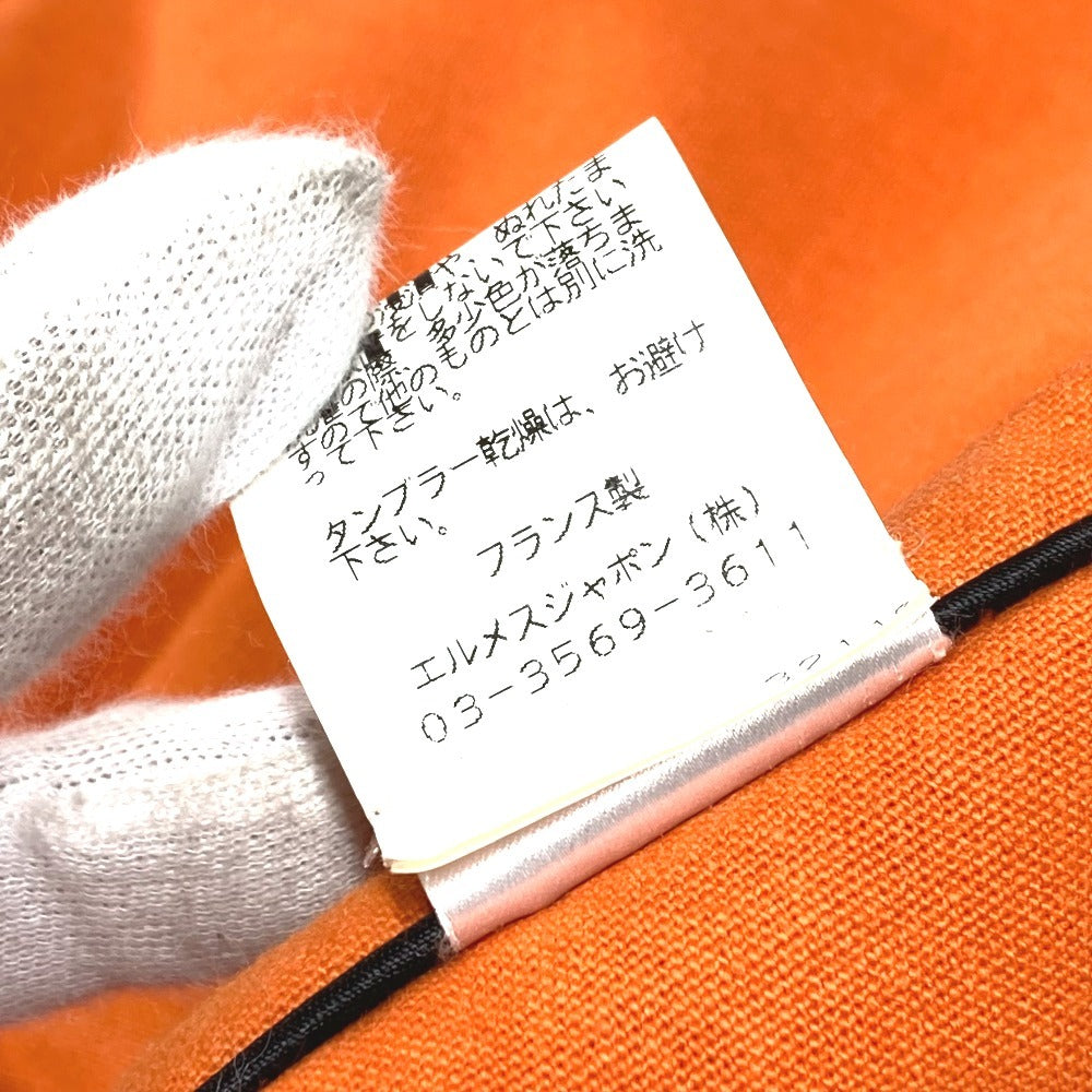 HERMES 犬のベッド ロゴ ペットベッド わんちゃん 犬 ペット マット コットン ユニセックス オレンジ