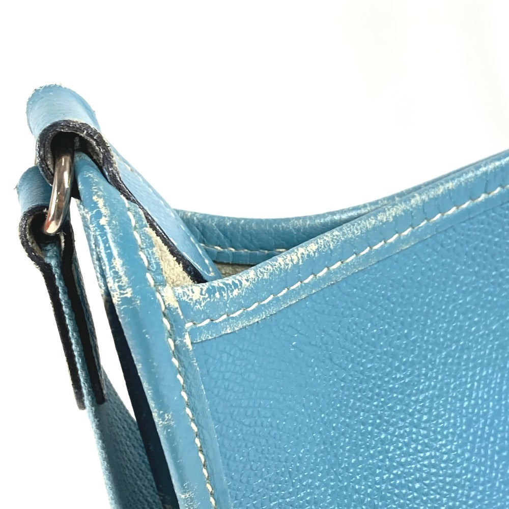 HERMES ヴェスパ PM ヴェスパPM カバン 斜め掛け ポシェット ショルダーバッグ レザー ユニセックス ブルージーン ブルー