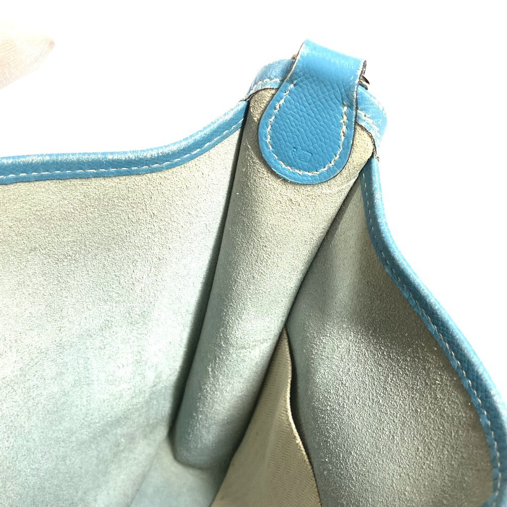 HERMES ヴェスパ PM ヴェスパPM カバン 斜め掛け ポシェット ショルダーバッグ レザー ユニセックス ブルージーン ブルー