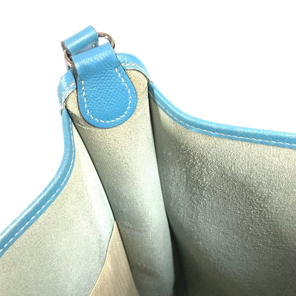 HERMES ヴェスパ PM ヴェスパPM カバン 斜め掛け ポシェット ショルダーバッグ レザー ユニセックス ブルージーン ブルー