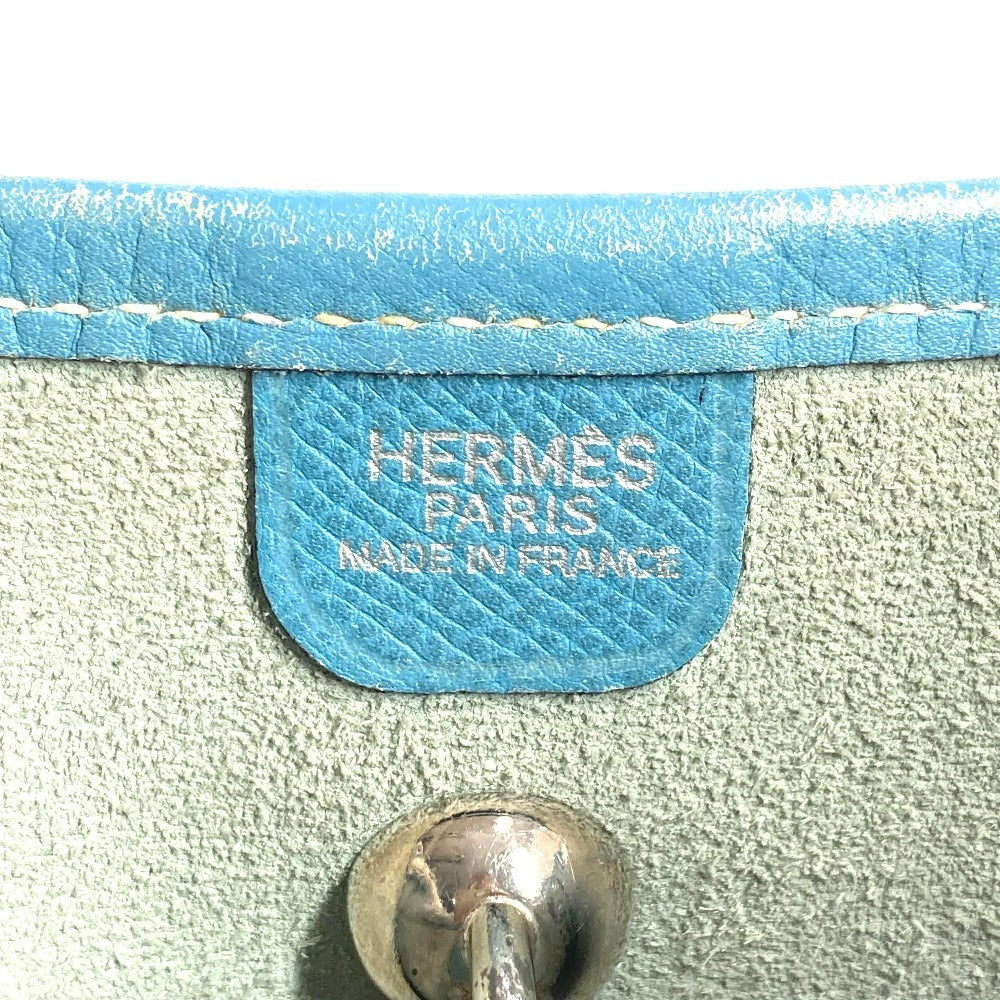 HERMES ヴェスパ PM ヴェスパPM カバン 斜め掛け ポシェット ショルダーバッグ レザー ユニセックス ブルージーン ブルー