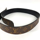 LOUIS VUITTON M9821T Monogram Belt LV Initiales 40MM Accessories Reversible Belt Monogram Canvas Men's Brown