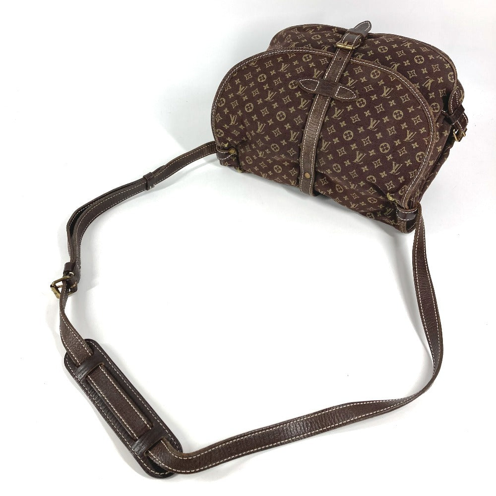 LOUIS VUITTON M95227 Monogram Mini Lin Saumur 30 Saumur 30 Bag Crossbody Flap Shoulder Bag Monogram Mini Lin Canvas Unisex Brown