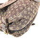 LOUIS VUITTON M95227 Monogram Mini Lin Saumur 30 Saumur 30 Bag Crossbody Flap Shoulder Bag Monogram Mini Lin Canvas Unisex Brown