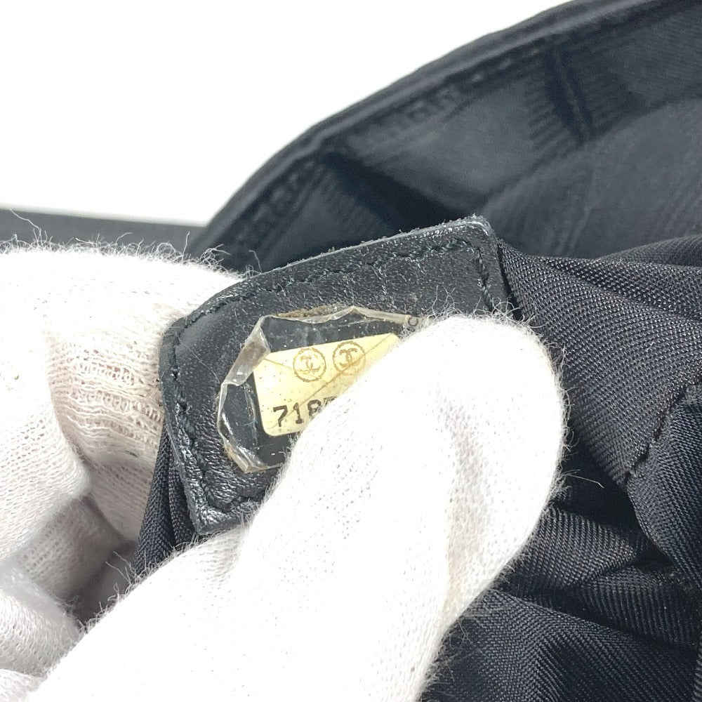 CHANEL A15825 ニュートラベルラインGM ニュートラベルライン GM トートバッグ 肩掛け カバン ショルダーバッグ ナイロン/レザー ユニセックス ブラック