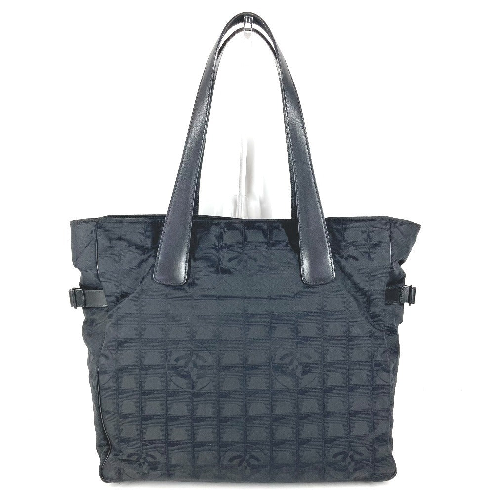 CHANEL A15825 ニュートラベルラインGM ニュートラベルライン GM トートバッグ 肩掛け カバン ショルダーバッグ ナイロン/レザー ユニセックス ブラック
