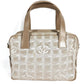 CHANEL New Travel Line Logo Bag Tote Bag Mini Bag Handbag Nylon Canvas/Leather Unisex Beige