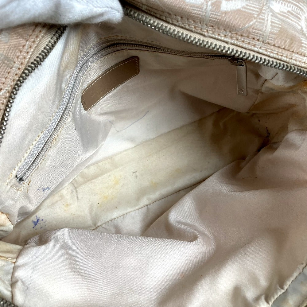 CHANEL New Travel Line Logo Bag Tote Bag Mini Bag Handbag Nylon Canvas/Leather Unisex Beige