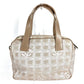 CHANEL New Travel Line Logo Bag Tote Bag Mini Bag Handbag Nylon Canvas/Leather Unisex Beige