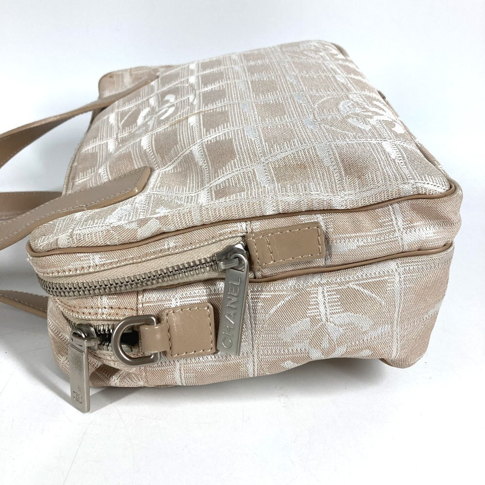 CHANEL New Travel Line Logo Bag Tote Bag Mini Bag Handbag Nylon Canvas/Leather Unisex Beige