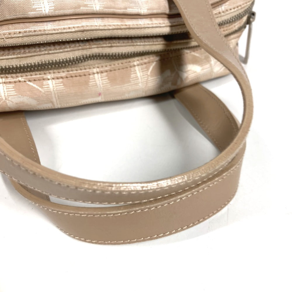CHANEL New Travel Line Logo Bag Tote Bag Mini Bag Handbag Nylon Canvas/Leather Unisex Beige