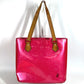 LOUIS VUITTON M91219 Monogram Vernis Houston Bag Tote Bag Shoulder Bag Handbag Monogram Vernis Canvas Unisex Fuchsia Pink