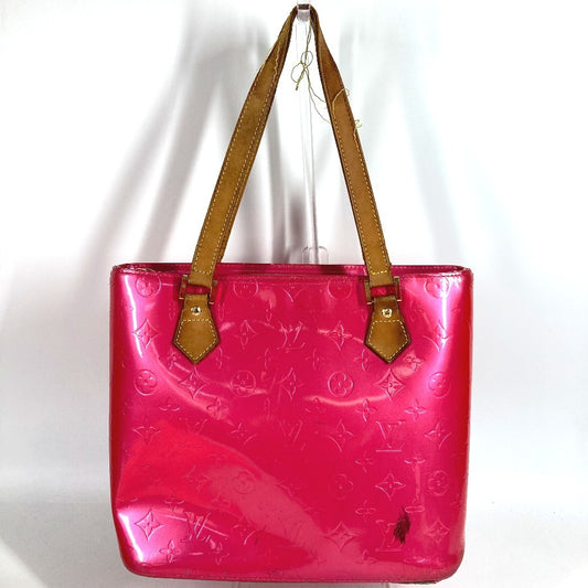 LOUIS VUITTON M91219 Monogram Vernis Houston Bag Tote Bag Shoulder Bag Handbag Monogram Vernis Canvas Unisex Fuchsia Pink