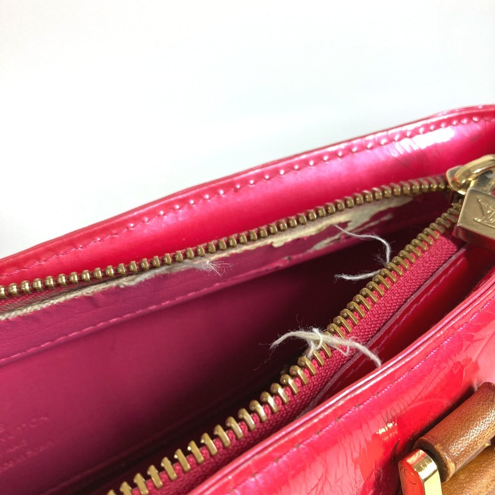 LOUIS VUITTON M91219 Monogram Vernis Houston Bag Tote Bag Shoulder Bag Handbag Monogram Vernis Canvas Unisex Fuchsia Pink