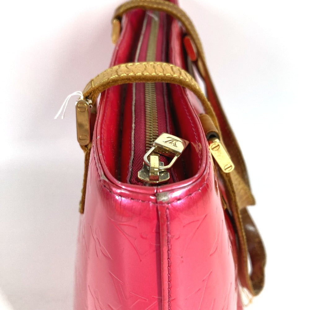 LOUIS VUITTON M91219 Monogram Vernis Houston Bag Tote Bag Shoulder Bag Handbag Monogram Vernis Canvas Unisex Fuchsia Pink
