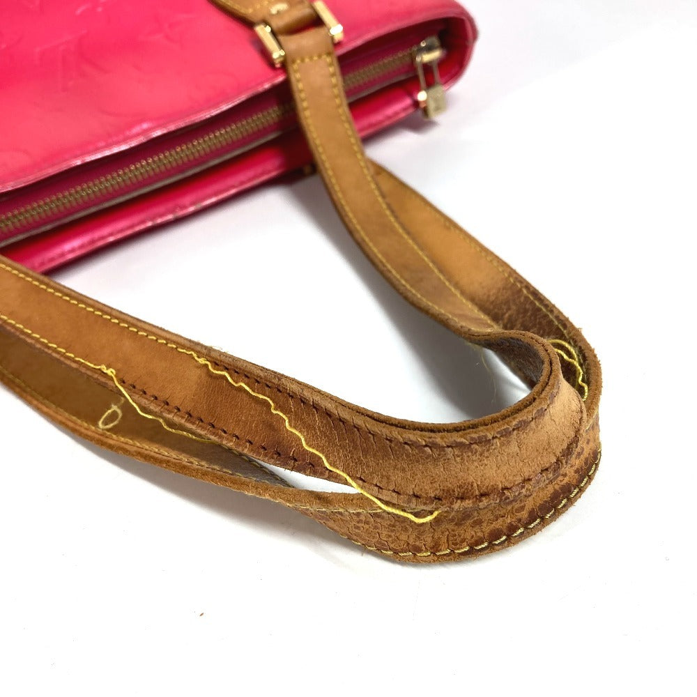 LOUIS VUITTON M91219 Monogram Vernis Houston Bag Tote Bag Shoulder Bag Handbag Monogram Vernis Canvas Unisex Fuchsia Pink