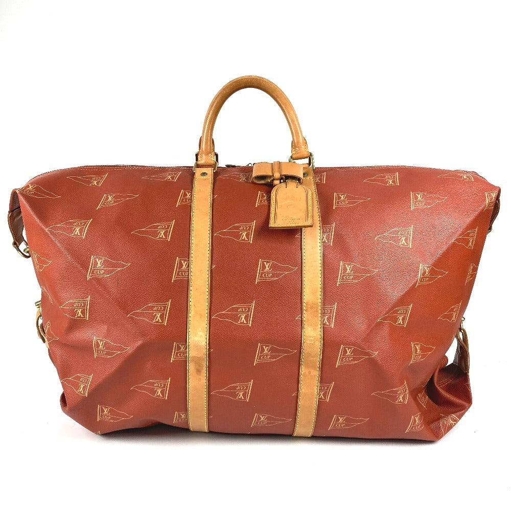 LOUIS VUITTON M80020 Louis Vuitton Cup Cabourg 2WAY Handbag Shoulder Bag Boston Bag Leather/Canvas Unisex Mahogany Red