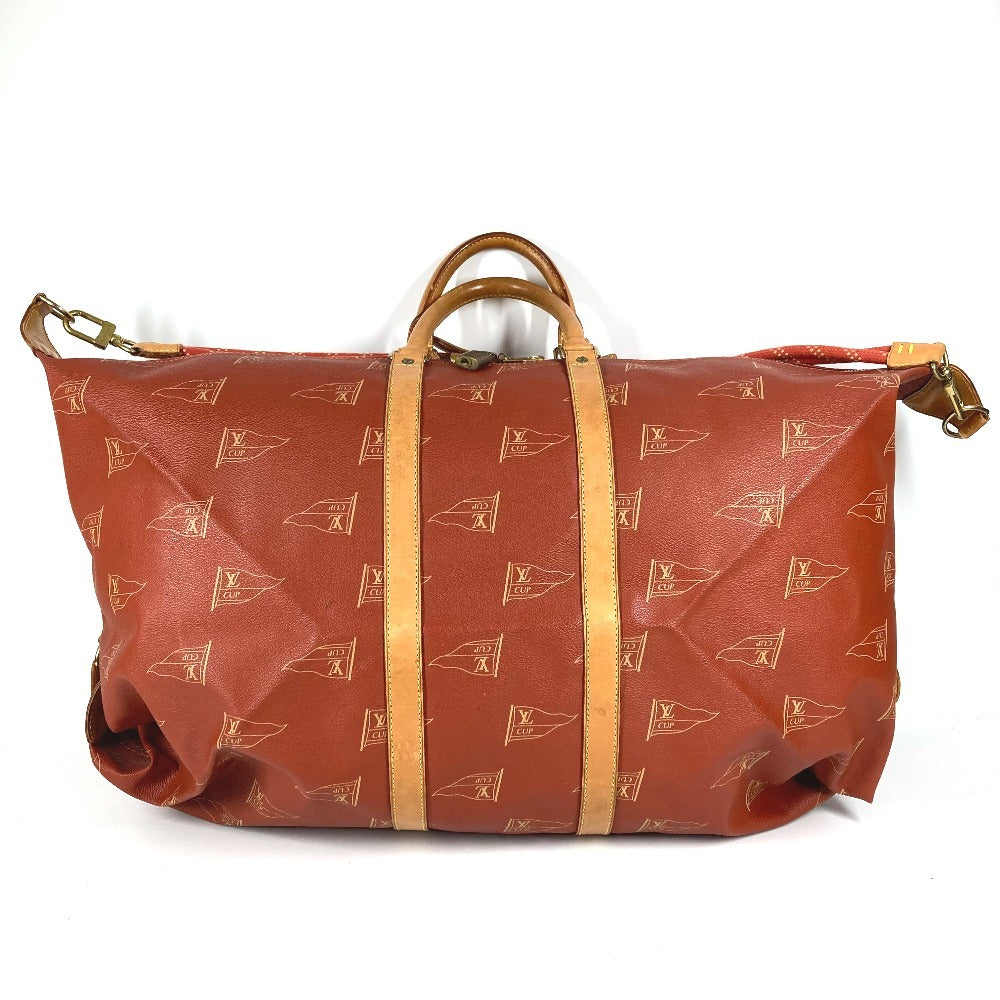 LOUIS VUITTON M80020 Louis Vuitton Cup Cabourg 2WAY Handbag Shoulder Bag Boston Bag Leather/Canvas Unisex Mahogany Red