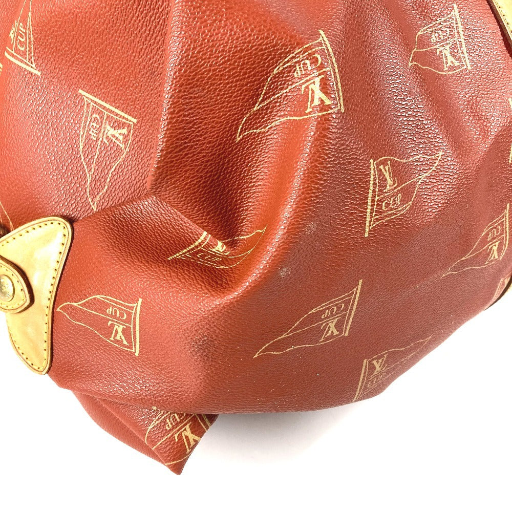 LOUIS VUITTON M80020 Louis Vuitton Cup Cabourg 2WAY Handbag Shoulder Bag Boston Bag Leather/Canvas Unisex Mahogany Red