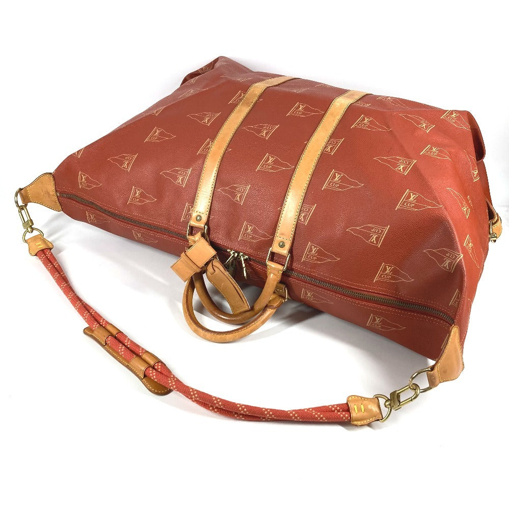 LOUIS VUITTON M80020 Louis Vuitton Cup Cabourg 2WAY Handbag Shoulder Bag Boston Bag Leather/Canvas Unisex Mahogany Red