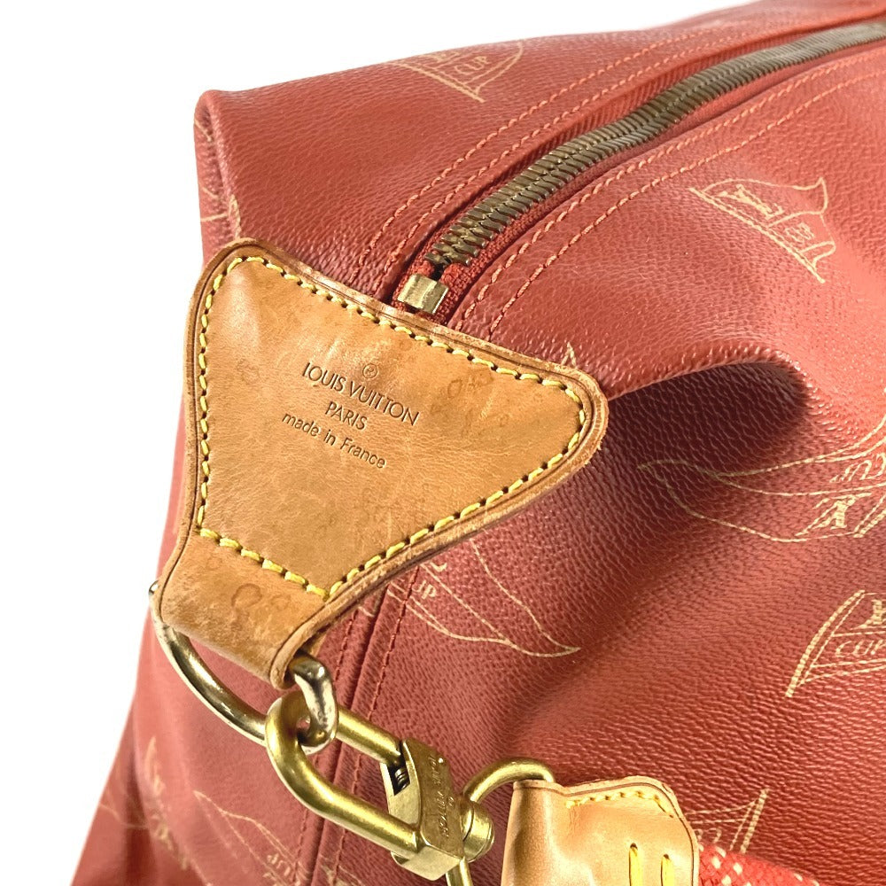 LOUIS VUITTON M80020 Louis Vuitton Cup Cabourg 2WAY Handbag Shoulder Bag Boston Bag Leather/Canvas Unisex Mahogany Red