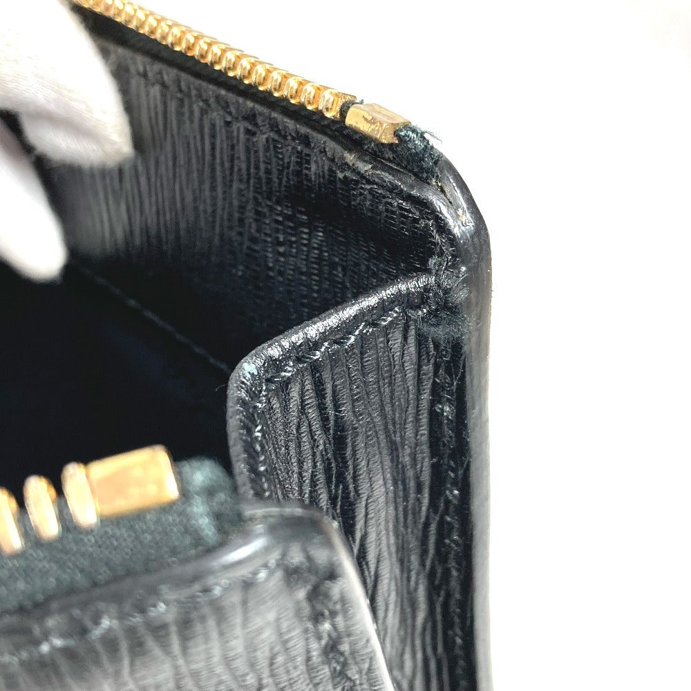 Salvatore Ferragamo Logo Pouch with Handle Clutch Bag Clutch Bag Leather Unisex Black