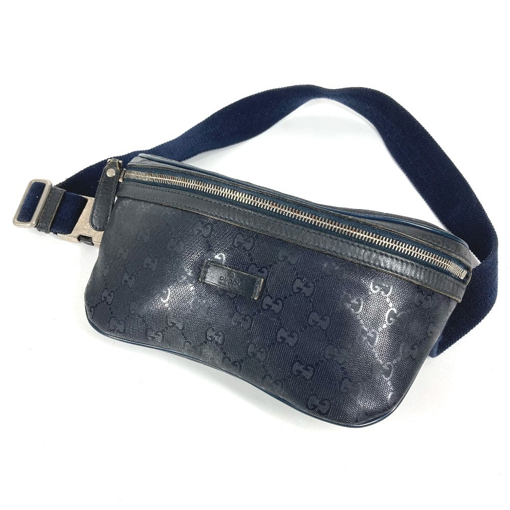 GUCCI 233269 GGインプリメ ロゴ ボディバッグ ウエストバッグ バッグ カバン ウエストバッグ GGインプリメ メンズ ネイビー