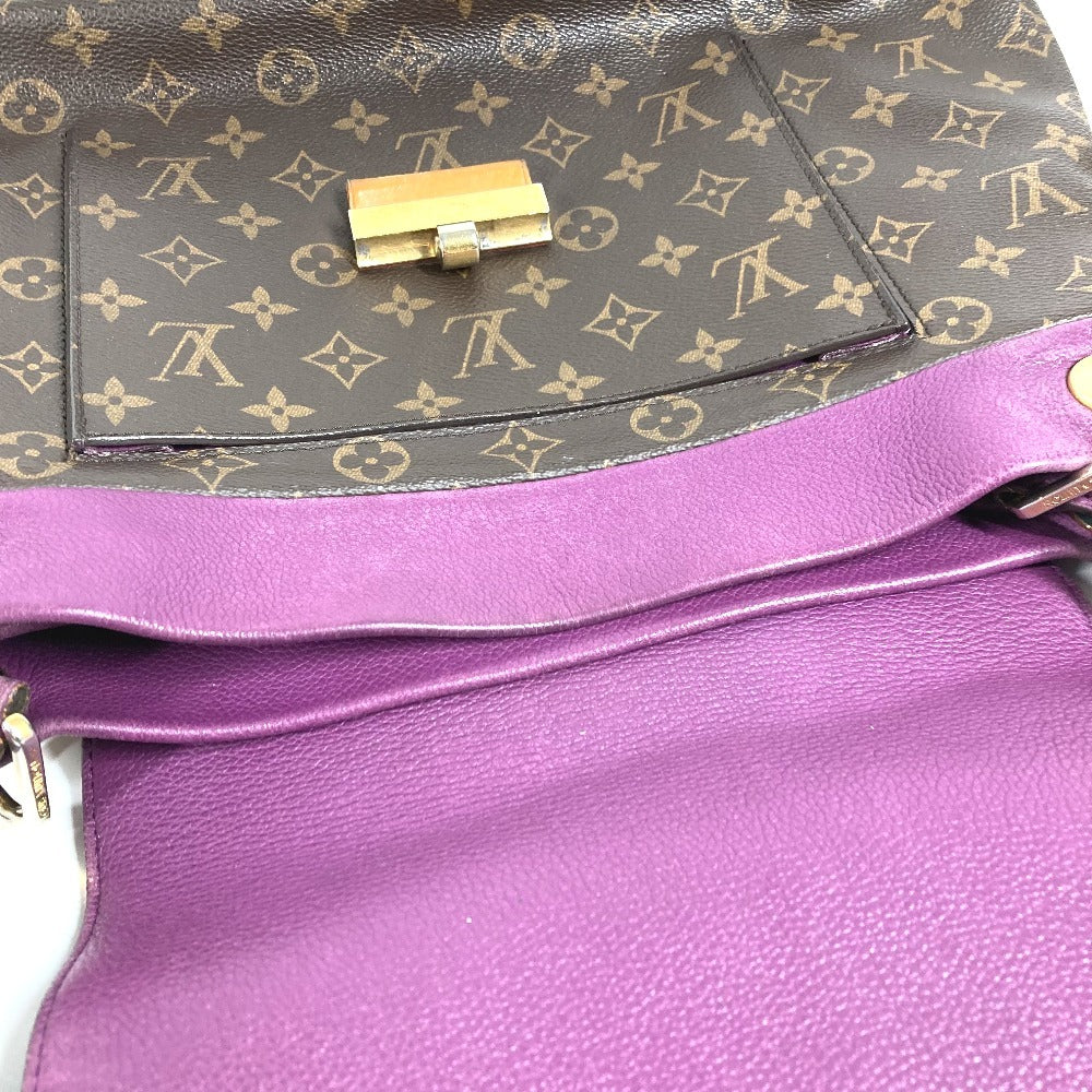 LOUIS VUITTON M40816 モノグラム オランプ カバン フラップ トートバッグ 肩掛け ショルダーバッグ モノグラムキャンバス ユニセックス オロール パープル