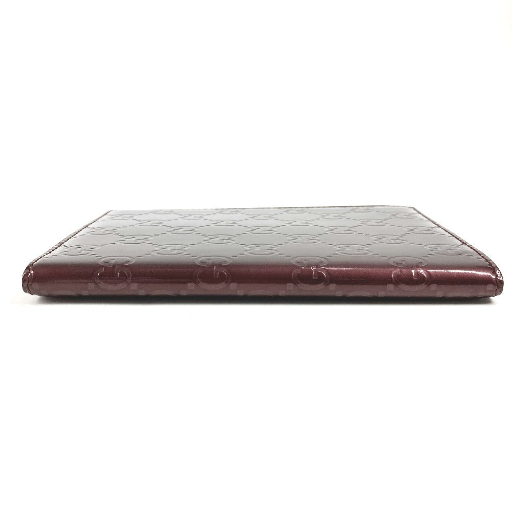 GUCCI 271476 GG ロゴ ステーショナリー 手帳 メモ帳 ケース ノートカバー レザー ユニセックス パープル