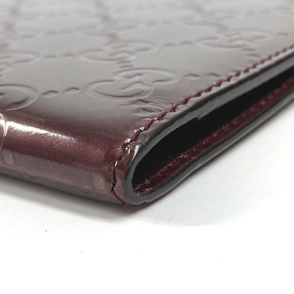 GUCCI 271476 GG ロゴ ステーショナリー 手帳 メモ帳 ケース ノートカバー レザー ユニセックス パープル