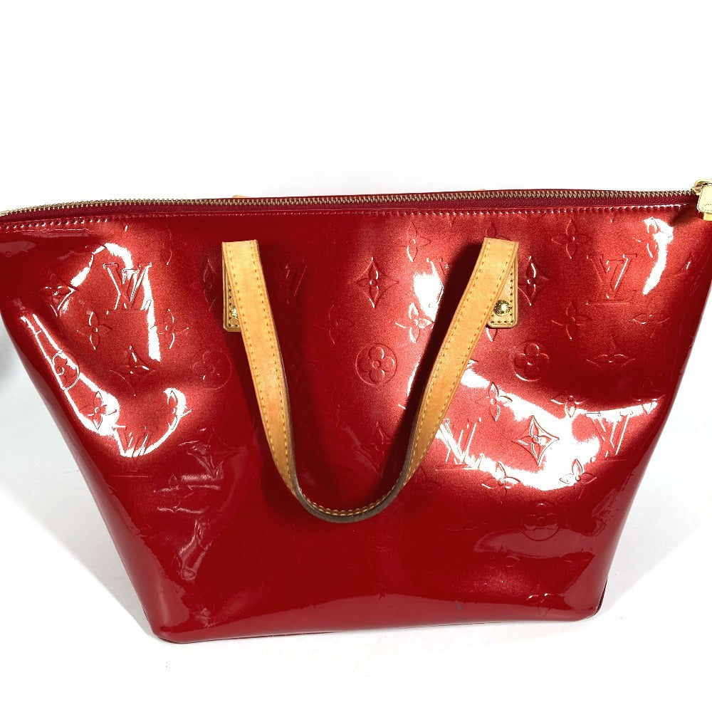 LOUIS VUITTON M93583 モノグラムヴェルニ ヴェルビューPM ベルビューPM 肩掛け カバン トートバッグ ショルダーバッグ モノグラムヴェルニキャンバス レディース ポムダムール レッド