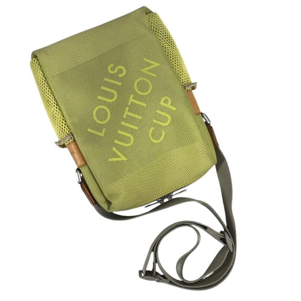 LOUIS VUITTON M80636 ダミエ ジェアン ウェザリー LVカップ 斜め掛け ポシェット カバン ショルダーバッグ ダミエジェアンキャンバス ユニセックス イエロー
