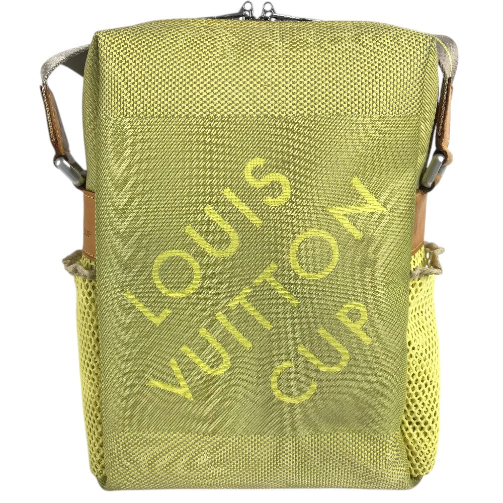 LOUIS VUITTON M80636 ダミエ ジェアン ウェザリー LVカップ 斜め掛け ポシェット カバン ショルダーバッグ ダミエジェアンキャンバス ユニセックス イエロー