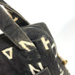 CHANEL ヴィンテージ 総柄 アイコン CC ココマーク ロゴ カバン トートバッグ ハンドバッグ キャンバス レディース ブラック