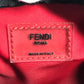FENDI 7VA456 ロゴ ペカン ポシェット 斜め掛け カバン バック ショルダーバッグ レザー/キャンバス ユニセックス ブラック