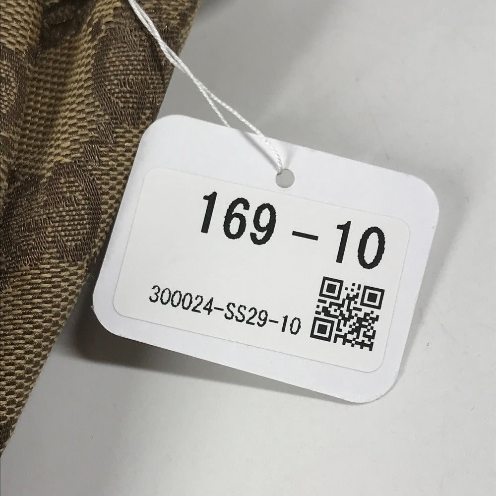 FENDI 7VA456 ロゴ ペカン ポシェット 斜め掛け カバン バック ショルダーバッグ レザー/キャンバス ユニセックス ブラック