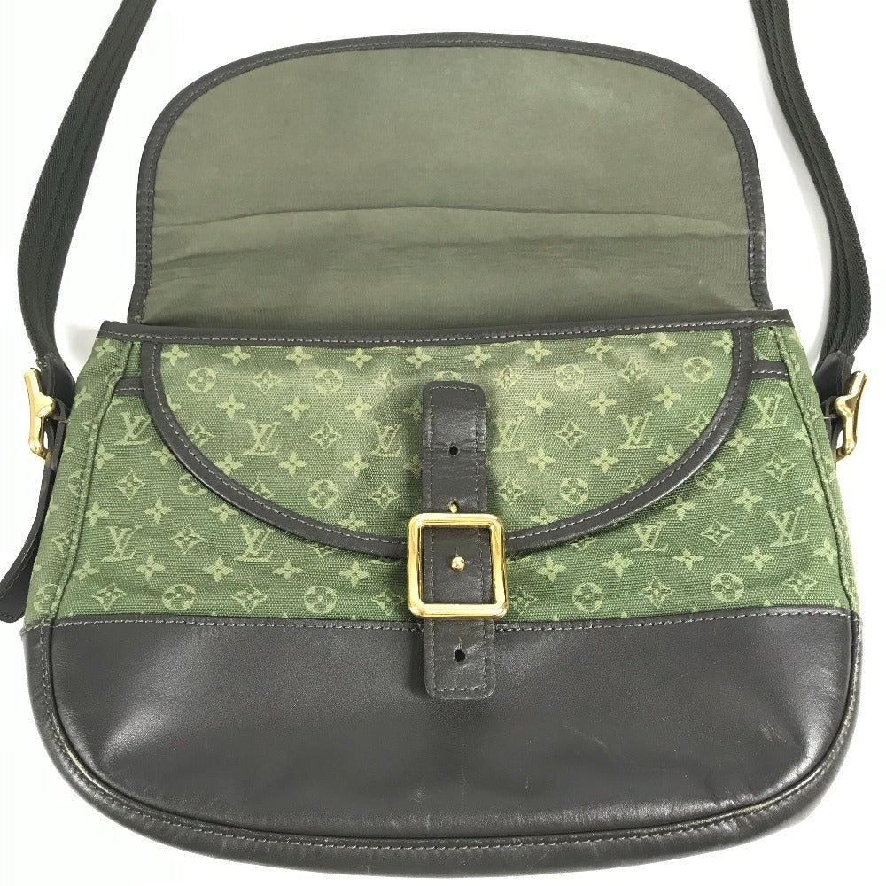 LOUIS VUITTON M92673 モノグラムミニ ベランジェール 斜め掛け カバン ポシェット フラップ ショルダーバッグ モノグラムミニキャンバス ユニセックス カーキ
