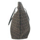 FENDI 8BH025 vintage Zucchino Logo Bag Tote Bag shawl Shoulder Bag Leather/Canvas Brown Used