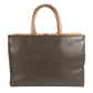 CELINE vintage Macadam logo Bag Tote Bag Business bag Hand Bag Leather Brown Used