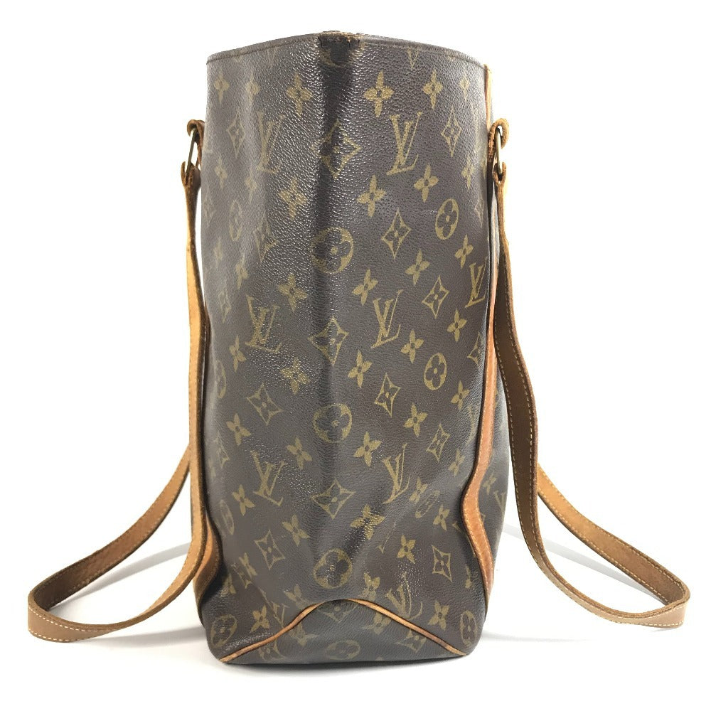 LOUIS VUITTON M51108 Monogram Sac Shopping Bag Shoulder Bag Tote Bag Shoulder Bag MonogramCanvas Brown Used