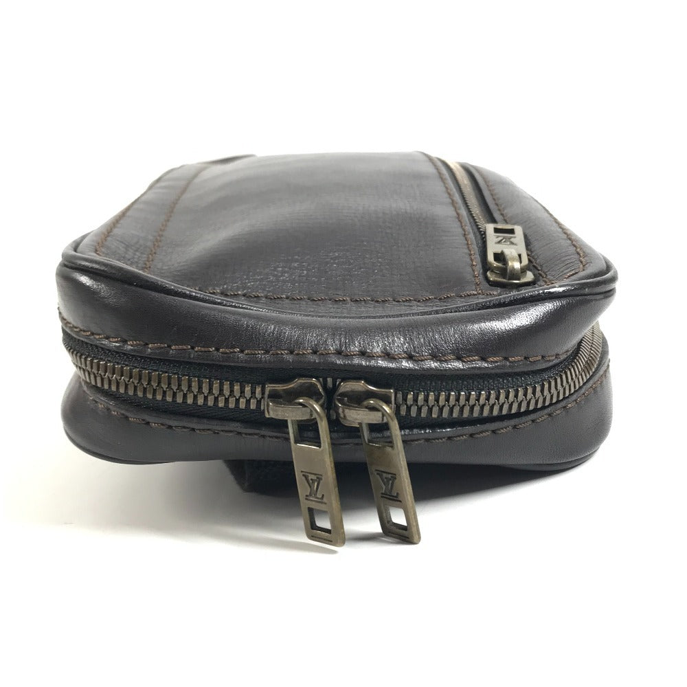 LOUIS VUITTON M92535 Utah Sui Bags, Belt Bags, Waist Pouches body bag Utah leather Cafe Brown Used