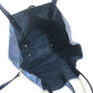TIFFANY&Co. metallic Logo pouch included Bag Tote Bag Hand Bag Leather blue Used