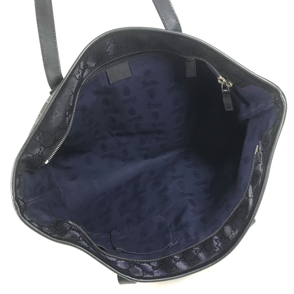GUCCI 211137 GG IMPRIME logo Bag Shoulder Bag Tote Bag Shoulder Bag GG implementation / Leather Metallic blue Used
