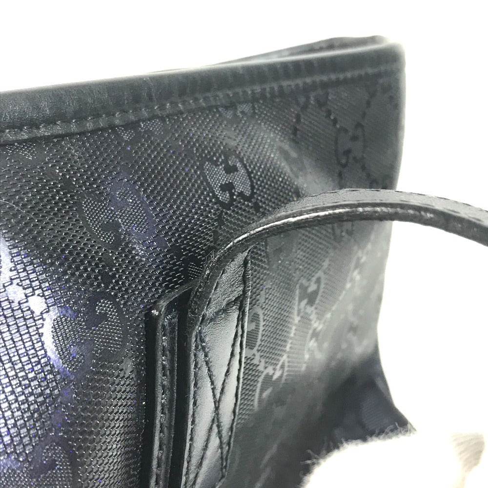 GUCCI 211137 GG IMPRIME logo Bag Shoulder Bag Tote Bag Shoulder Bag GG implementation / Leather Metallic blue Used